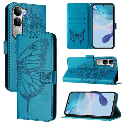 Embossed Butterfly Leather Phone Case, For vivo X300, For vivo V60 Lite 4G / 5G, For vivo Y31 5G 2025