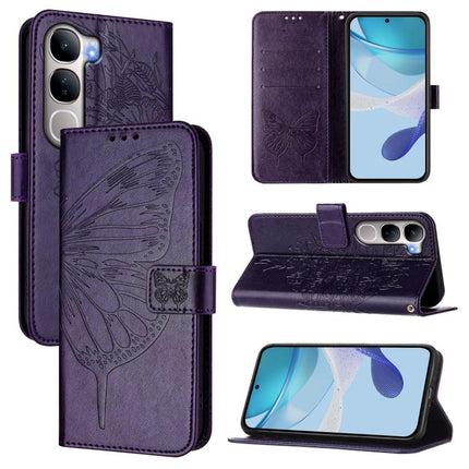 Embossed Butterfly Leather Phone Case, For vivo X300, For vivo V60 Lite 4G / 5G, For vivo Y31 5G 2025