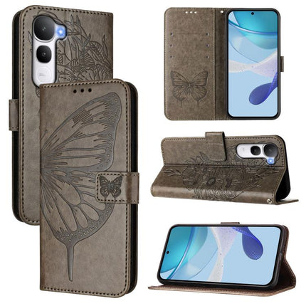 Embossed Butterfly Leather Phone Case, For vivo S30 Pro mini, For vivo S30, For vivo Y39 5G Global