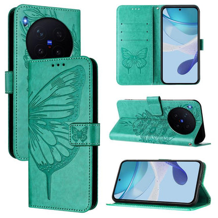 Embossed Butterfly Leather Phone Case, For vivo Y21 5G 2026 Global / Y05 4G, For vivo X300 Ultra 5G, For vivo X300 Pro