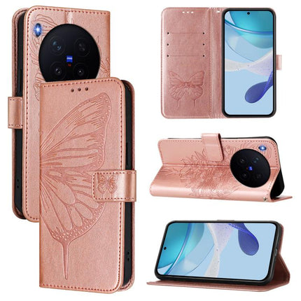 Embossed Butterfly Leather Phone Case, For vivo X300, For vivo V60 Lite 4G / 5G, For vivo Y31 5G 2025