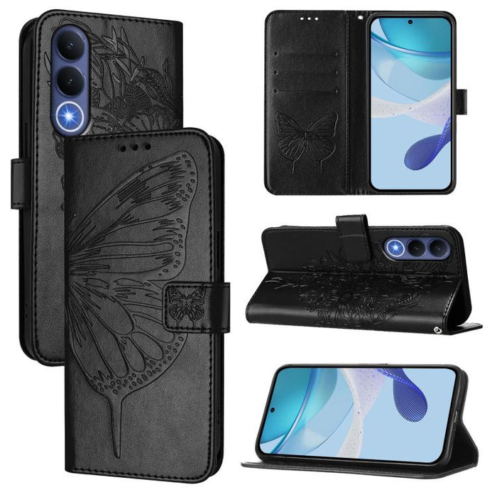 Embossed Butterfly Leather Phone Case, For vivo X300, For vivo V60 Lite 4G / 5G, For vivo Y31 5G 2025