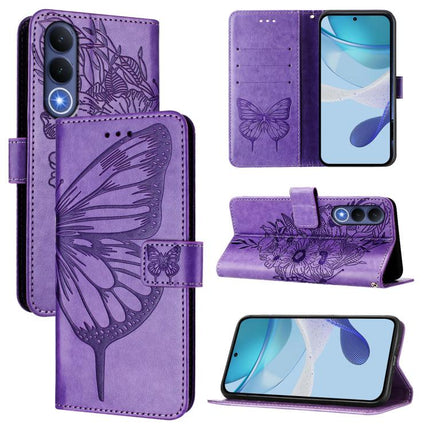 Embossed Butterfly Leather Phone Case, For vivo X300 FE 5G Russia / 5G Zeiss, For vivo X300s 5G, For vivo V70 FE 5G