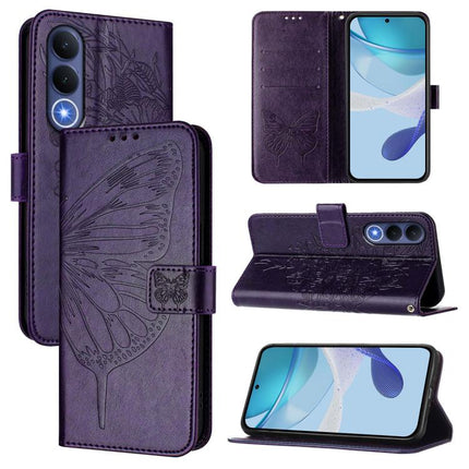 Embossed Butterfly Leather Phone Case, For vivo X300 FE 5G Russia / 5G Zeiss, For vivo X300s 5G, For vivo V70 FE 5G