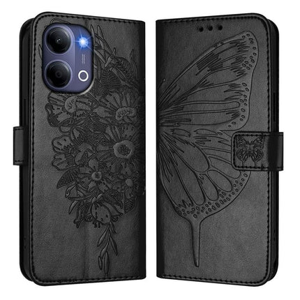 Embossed Butterfly Leather Phone Case, For vivo Y21 5G 2026 Global / Y05 4G, For vivo X300 Ultra 5G, For vivo X300 Pro