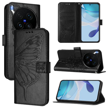 Embossed Butterfly Leather Phone Case, For vivo Y21 5G 2026 Global / Y05 4G, For vivo X300 Ultra 5G, For vivo X300 Pro