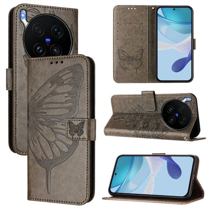 Embossed Butterfly Leather Phone Case, For vivo Y21 5G 2026 Global / Y05 4G, For vivo X300 Ultra 5G, For vivo X300 Pro