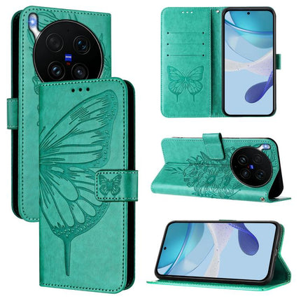 Embossed Butterfly Leather Phone Case, For vivo Y21 5G 2026 Global / Y05 4G, For vivo X300 Ultra 5G, For vivo X300 Pro