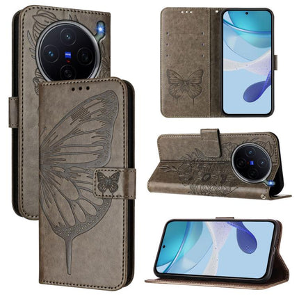 Embossed Butterfly Leather Phone Case, For vivo X300 FE 5G Russia / 5G Zeiss, For vivo X300s 5G, For vivo V70 FE 5G