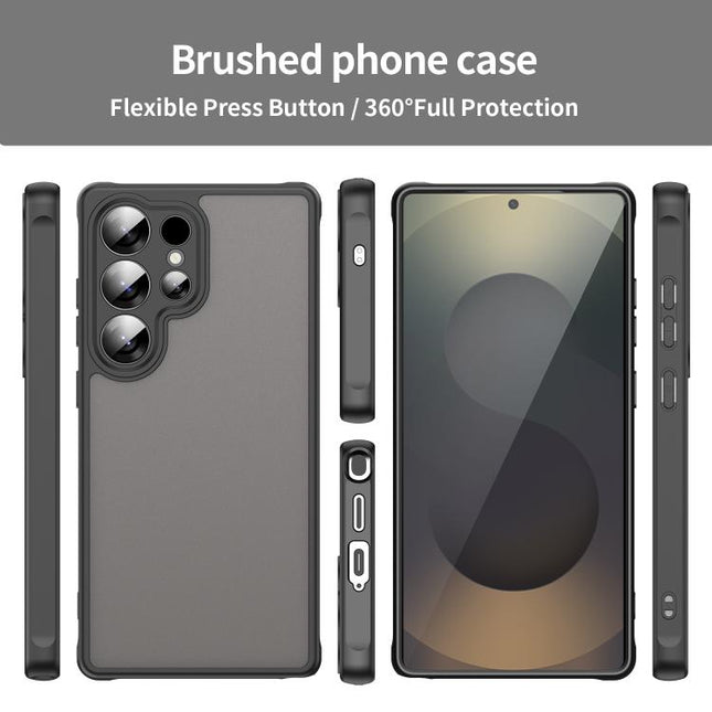 Fan Dun Series TPU Hybrid PC Frosted Phone Case, For Samsung Galaxy S24 Ultra 5G, For Samsung Galaxy S24+ 5G, For Samsung Galaxy S24 5G
