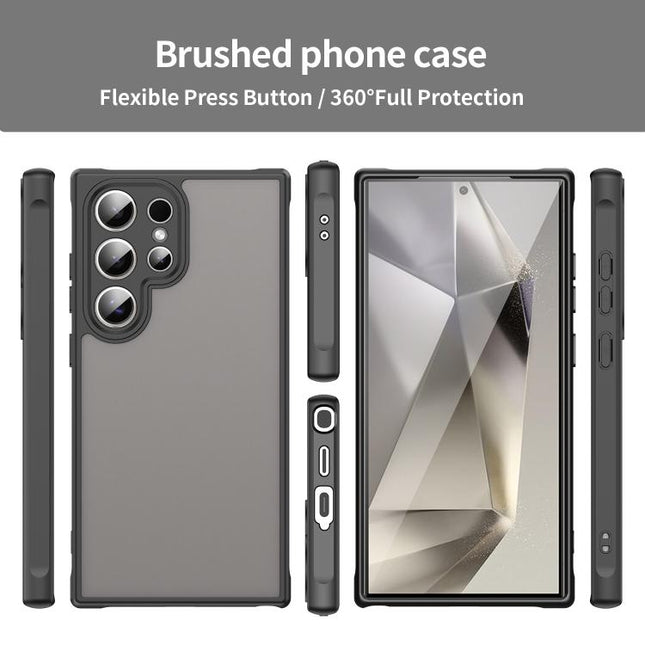 Fan Dun Series TPU Hybrid PC Frosted Phone Case, For Samsung Galaxy S24 Ultra 5G, For Samsung Galaxy S24+ 5G, For Samsung Galaxy S24 5G