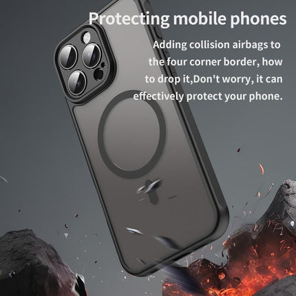 Fan Dun Series TPU Hybrid PC Frosted Magsafe Phone Case, For iPhone 14 Pro, For iPhone 14 Pro Max, For iPhone 13 Pro Max, For iPhone 13 Pro, For iPhone 13