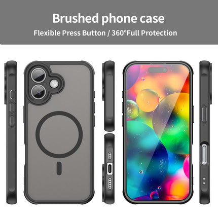 Fan Dun Series TPU Hybrid PC Frosted Magsafe Phone Case, For iPhone 18, For iPhone 18 Pro, For iPhone 18 Pro Max, For iPhone 17e / 16e, For iPhone 17 Pro Max, For iPhone 17 Pro