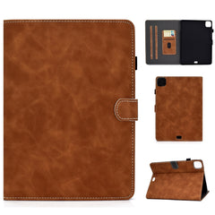 Funda de piel de vaca con tapa horizontal, ranuras para tarjetas y función de suspensión/activación, para iPad Air 2022/2020 10.9