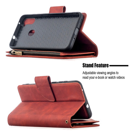 Skin Feel Detachable Magnetic Zipper Horizontal Flip PU Leather Case with Multi-Card Slots & Holder & Wallet & Photo Frame & Lanyard, For Samsung Galaxy A11, For Samsung Galaxy A31, For Samsung Galaxy S10e, For Huawei P40