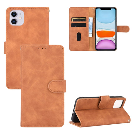 Solid Color Skin Feel Magnetic Buckle Horizontal Flip Calf Texture PU Leather Case with Holder & Card Slots & Wallet, For iPhone 12 mini, For iPhone 12 / 12 Pro, For iPhone 12 Pro Max, For iPhone 11 Pro