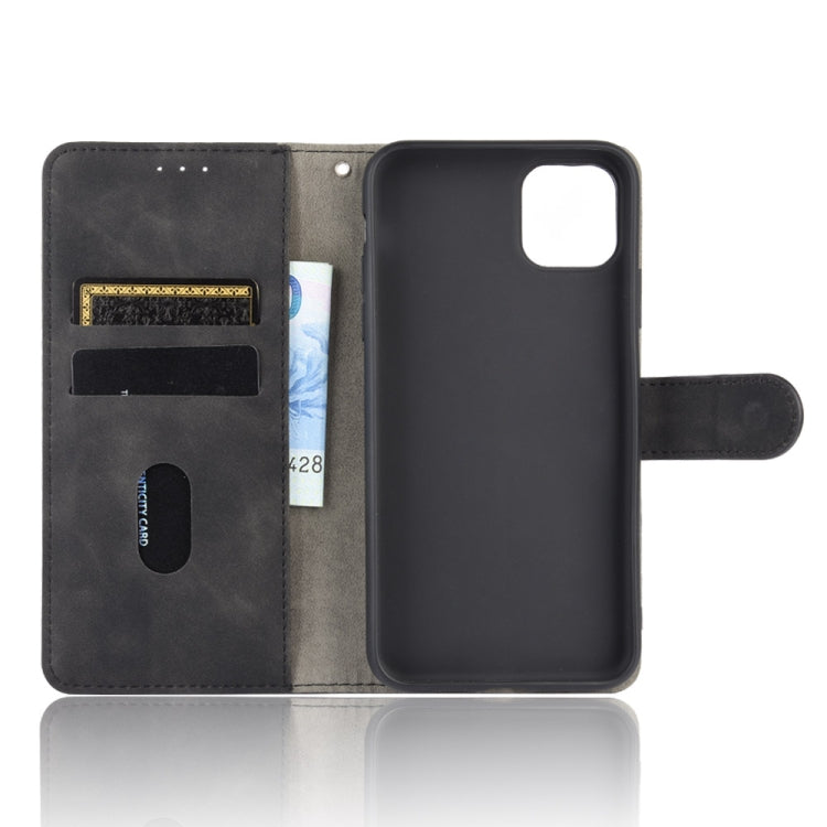 Solid Color Skin Feel Magnetic Buckle Horizontal Flip Calf Texture PU Leather Case with Holder & Card Slots & Wallet, For iPhone 11, For iPhone 11 Pro Max, For iPhone XS / X, For iPhone XR