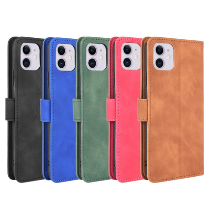 Solid Color Skin Feel Magnetic Buckle Horizontal Flip Calf Texture PU Leather Case with Holder & Card Slots & Wallet, For iPhone 11, For iPhone 11 Pro Max, For iPhone XS / X, For iPhone XR