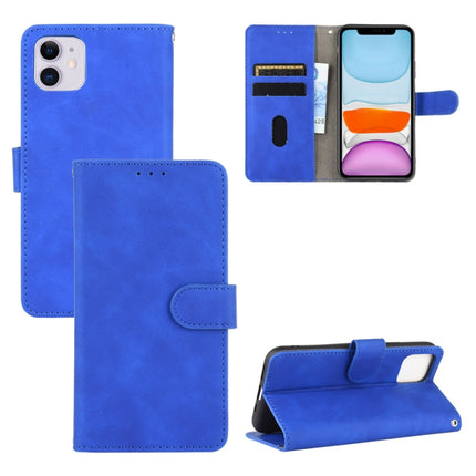 Solid Color Skin Feel Magnetic Buckle Horizontal Flip Calf Texture PU Leather Case with Holder & Card Slots & Wallet, For iPhone 11, For iPhone 11 Pro Max, For iPhone XS / X, For iPhone XR