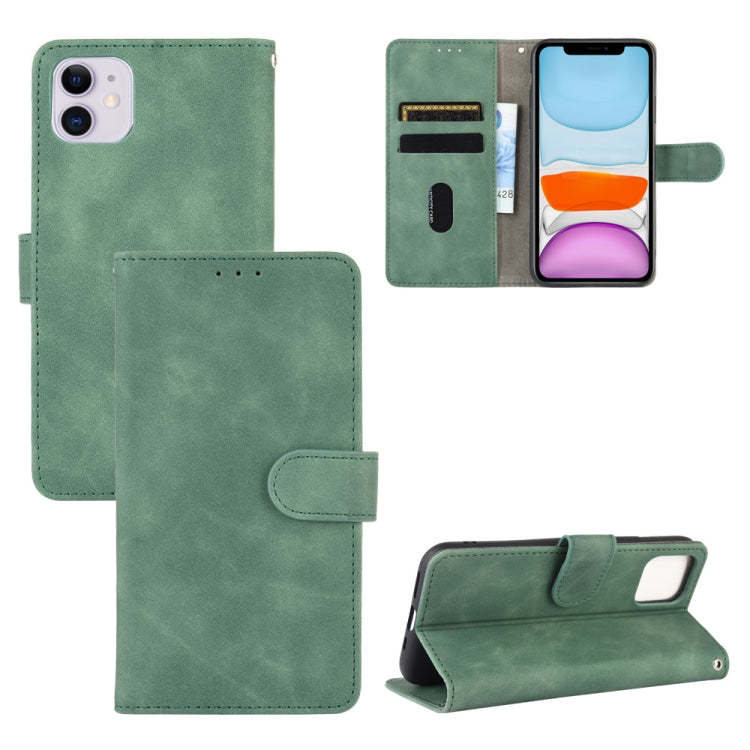 Solid Color Skin Feel Magnetic Buckle Horizontal Flip Calf Texture PU Leather Case with Holder & Card Slots & Wallet, For iPhone 11, For iPhone 11 Pro Max, For iPhone XS / X, For iPhone XR