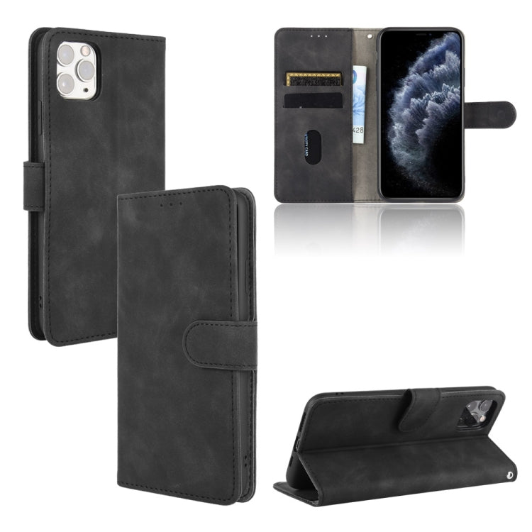 Solid Color Skin Feel Magnetic Buckle Horizontal Flip Calf Texture PU Leather Case with Holder & Card Slots & Wallet, For iPhone 11, For iPhone 11 Pro Max, For iPhone XS / X, For iPhone XR