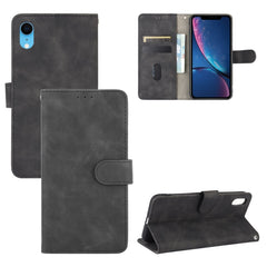 Solid Color Skin Feel Magnetic Buckle Horizontal Flip Calf Texture PU Leather Case with Holder & Card Slots & Wallet, For iPhone XS / X, For iPhone XR, For iPhone XS Max, For iPhone 8 Plus & 7 Plus, For iPhone 6 Plus & 6s Plus, For iPhone 6 & 6s