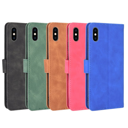 Einfarbige, hautsympathische Magnetschnalle, horizontales Klappetui aus PU-Leder mit Kalbslederstruktur, Halterung, Kartenfächern und Geldbörse, für iPod Touch 6 und 5