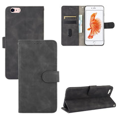 Solid Color Skin Feel Magnetic Buckle Horizontal Flip Calf Texture PU Leather Case with Holder & Card Slots & Wallet, For iPhone XS / X, For iPhone XR, For iPhone XS Max, For iPhone 8 Plus & 7 Plus, For iPhone 6 Plus & 6s Plus, For iPhone 6 & 6s