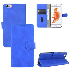 Solid Color Skin Feel Magnetic Buckle Horizontal Flip Calf Texture PU Leather Case with Holder & Card Slots & Wallet, For iPhone XS / X, For iPhone XR, For iPhone XS Max, For iPhone 8 Plus & 7 Plus, For iPhone 6 Plus & 6s Plus, For iPhone 6 & 6s