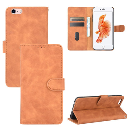 Einfarbige, hautsympathische Magnetschnalle, horizontales Klappetui aus PU-Leder mit Kalbslederstruktur, Halterung, Kartenfächern und Geldbörse, für iPod Touch 6 und 5