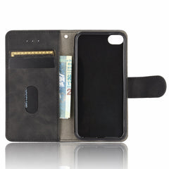 Solid Color Skin Feel Magnetic Buckle Horizontal Flip Calf Texture PU Leather Case with Holder & Card Slots & Wallet, For iPod Touch 6 & 5