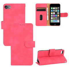 Solid Color Skin Feel Magnetic Buckle Horizontal Flip Calf Texture PU Leather Case with Holder & Card Slots & Wallet, For iPod Touch 6 & 5