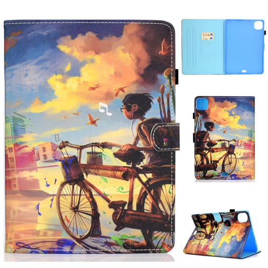 Colored Drawing Stitching Horizontal Flip Leather Case with Holder & Card Slots & Sleep / Wake-up function, For iPad Air 2022 / 2020 10.9