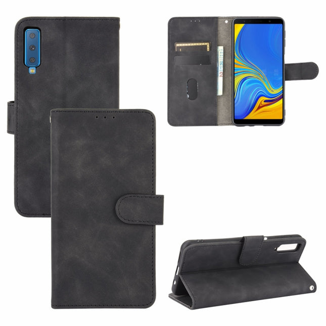 Solid Color Skin Feel Magnetic Buckle Horizontal Flip Calf Texture PU Leather Case with Holder & Card Slots & Wallet, For Samsung Galaxy A7 (2018), For Samsung Galaxy A31, For Samsung Galaxy A41 (Eurasian Version), For Samsung Galaxy A50               ...