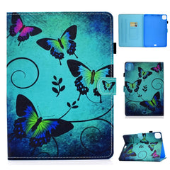 Colored Drawing Stitching Horizontal Flip Leather Case with Holder & Card Slots & Sleep / Wake-up function, For iPad Air 2022 / 2020 10.9