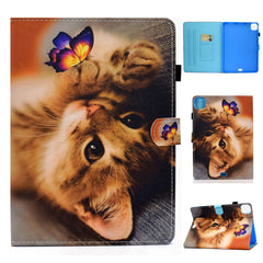 Colored Drawing Stitching Horizontal Flip Leather Case with Holder & Card Slots & Sleep / Wake-up function, For iPad Air 2022 / 2020 10.9