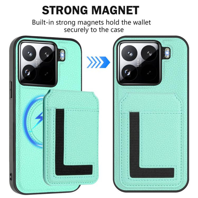 CX01 Detachable Magsafe Magnetic Card Bag Phone Case, For Xiaomi 15 Pro, For Xiaomi 15, For Xiaomi 14T Pro, For Xiaomi 14T