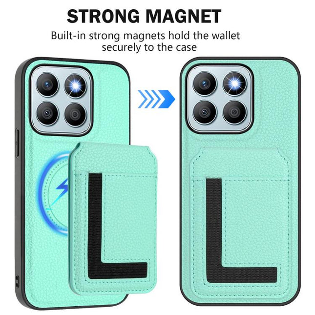 CX01 Detachable Magsafe Magnetic Card Bag Phone Case, For Honor X8b