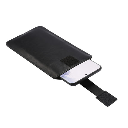 Ultra-thin Simple Drawstring  Horizontal Plate Hanging Waist Phone Waist Pack Leather Case, Suitable for 4.7-5.2 inch Smartphones, For 4.7-5.2 inch