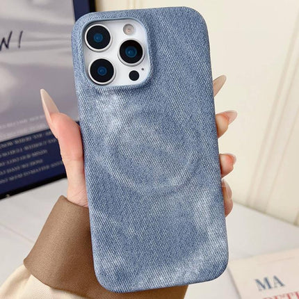 Denim MagSafe Magnetic PC + PU Phone Case, For iPhone 13 Pro Max, For iPhone 13 Pro, For iPhone 13, For iPhone 12 / 12 Pro, For iPhone 12 Pro Max