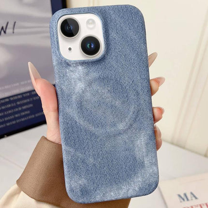 Denim MagSafe Magnetic PC + PU Phone Case, For iPhone 13 Pro Max, For iPhone 13 Pro, For iPhone 13, For iPhone 12 / 12 Pro, For iPhone 12 Pro Max