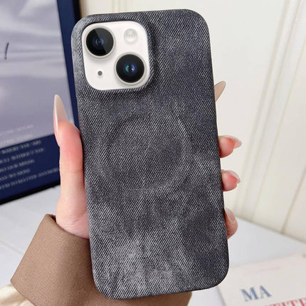 Denim MagSafe Magnetic PC + PU Phone Case, For iPhone 13 Pro Max, For iPhone 13 Pro, For iPhone 13, For iPhone 12 / 12 Pro, For iPhone 12 Pro Max