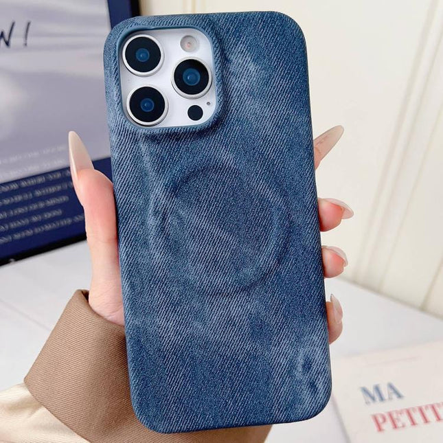 Denim MagSafe Magnetic PC + PU Phone Case, For iPhone 13 Pro Max, For iPhone 13 Pro, For iPhone 13, For iPhone 12 / 12 Pro, For iPhone 12 Pro Max