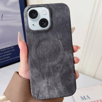 Denim MagSafe Magnetic PC + PU Phone Case, For iPhone 15 Pro, For iPhone 15 Plus, For iPhone 15, For iPhone 14, For iPhone 14 Pro, For iPhone 14 Pro Max