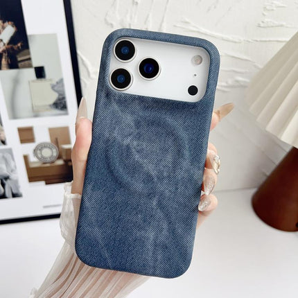 Denim MagSafe Magnetic PC + PU Phone Case, For iPhone 18 Pro, For iPhone 18 Pro Max, For iPhone 17 Pro Max, For iPhone 17 Pro, For iPhone 17