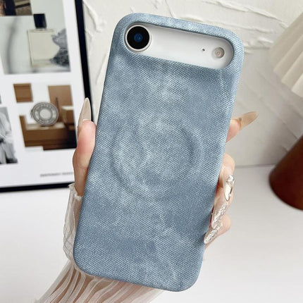 Denim MagSafe Magnetic PC + PU Phone Case, For iPhone Air, For iPhone 16 Pro Max, For iPhone 16 Pro, For iPhone 16 Plus, For iPhone 16, For iPhone 15 Pro Max