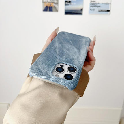 Denim MagSafe Magnetic PC + PU Phone Case, For iPhone Air, For iPhone 16 Pro Max, For iPhone 16 Pro, For iPhone 16 Plus, For iPhone 16, For iPhone 15 Pro Max