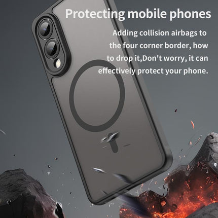 Fan Dun Series TPU Hybrid PC Frosted Magsafe Phone Case, For Samsung Galaxy S25 Edge 5G, For Samsung Galaxy S25 5G, For Samsung Galaxy S25+ 5G, For Samsung Galaxy S25 Ultra 5G, For Samsung Galaxy S24 FE 5G