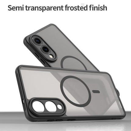 Fan Dun Series TPU Hybrid PC Frosted Magsafe Phone Case, For Samsung Galaxy S25 Edge 5G, For Samsung Galaxy S25 5G, For Samsung Galaxy S25+ 5G, For Samsung Galaxy S25 Ultra 5G, For Samsung Galaxy S24 FE 5G