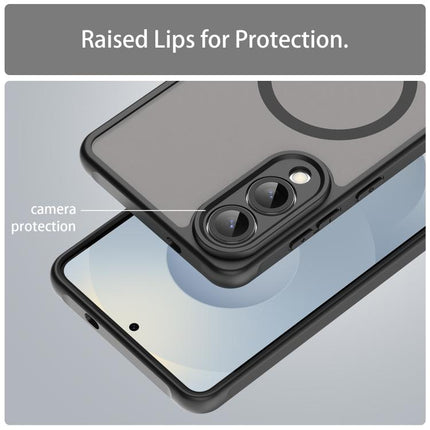 Fan Dun Series TPU Hybrid PC Frosted Magsafe Phone Case, For Samsung Galaxy S25 Edge 5G, For Samsung Galaxy S25 5G, For Samsung Galaxy S25+ 5G, For Samsung Galaxy S25 Ultra 5G, For Samsung Galaxy S24 FE 5G